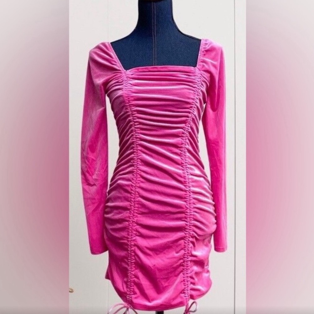 Brand New Wild Fable Pink Ruched Bodycon Dress
